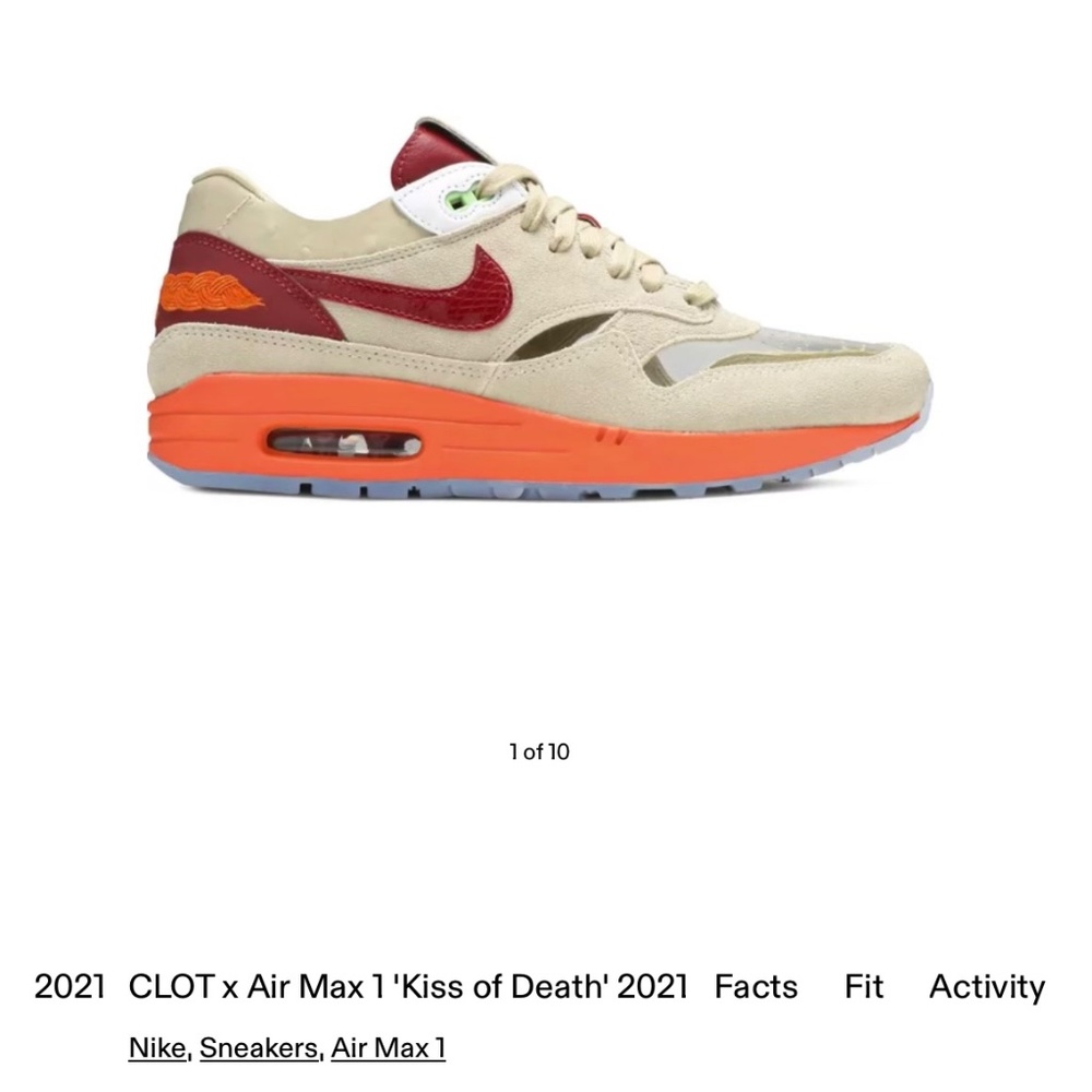 New, Never Worn CLOT x Air Max 2021 men’s size 9